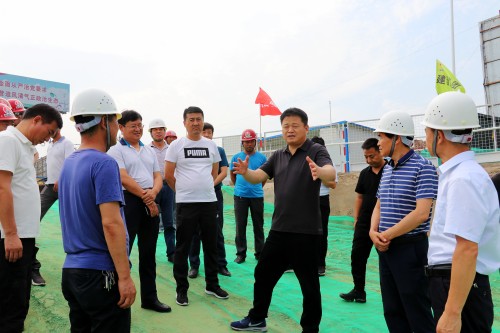 渭南市領(lǐng)導(dǎo)蒞臨渭南片區(qū)施工現(xiàn)場進行調(diào)研