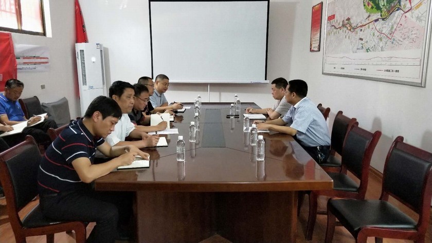 寧興剛、贠公法蒞臨210國道完善工程川耀PPP項(xiàng)目檢查指導(dǎo)工作