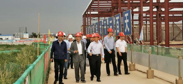 開沃新能源汽車集團董事長黃宏生、渭南市副市長楊武民一行現(xiàn)場推進渭南南京金龍項目建設(shè)