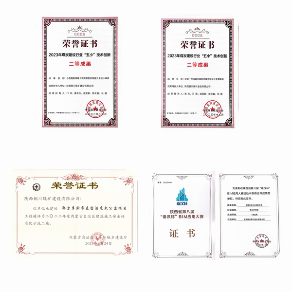 陜煤建設銅煤公司年終盤點！創(chuàng)優(yōu)成績單
